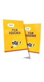 2x pathé voucher vouchers kaartjes bioscoop film cinema, Tickets en Kaartjes, Twee personen, Overige soorten