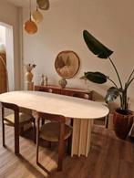 Vintage traventin eettafel, Huis en Inrichting, Tafels | Eettafels, Ophalen, 200 cm of meer, 50 tot 100 cm, Zo goed als nieuw