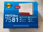 Fritzbox 7581 ZGAN, Computers en Software, Routers en Modems, Ophalen of Verzenden, Zo goed als nieuw, Router met modem, FritzBox