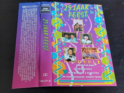 25 JAAR FEEST DEEL 1 (CASSETTEBANDJE), Cd's en Dvd's, Cassettebandjes, Zo goed als nieuw, Origineel, Nederlandstalig, 1 bandje