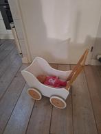 Houten poppenwagen, Ophalen, Zo goed als nieuw, Babypop