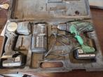 Schroefboor machine, Hitachi, 14.4 V,  met 2 accu's, Ophalen of Verzenden, Gebruikt, Boor- en Schroefmachine, Variabele snelheid