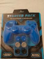 PS4 Controller Starter Pack - Blauw - Comfort Hoes & Grips, Spelcomputers en Games, Ophalen, Nieuw, Overige modellen, Overige typen