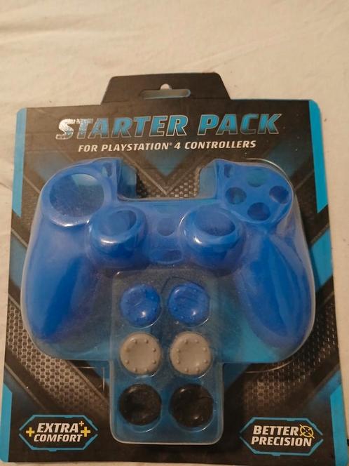 PS4 Controller Starter Pack - Blauw - Comfort Hoes & Grips, Spelcomputers en Games, Spelcomputers | Nintendo Portables | Accessoires