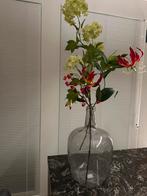 Glazen vaas / fles / woonaccessoire, Overige kleuren, Ophalen of Verzenden, Minder dan 50 cm, Glas