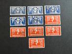 1923 Toorop zegels 5 series NVPH nr 134-135 gestempeld, Postzegels en Munten, Postzegels | Nederland, T/m 1940, Verzenden, Gestempeld