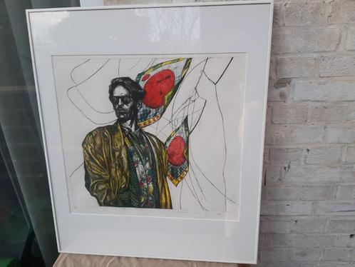 Ed van der Kooy - Waiting for the Catalina, origineel (geen, Antiek en Kunst, Kunst | Litho's en Zeefdrukken, Ophalen of Verzenden