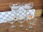 5 stuks brede kristallen champagneglazen Bohemia, Verzamelen, Glas en Borrelglaasjes, Ophalen of Verzenden, Zo goed als nieuw