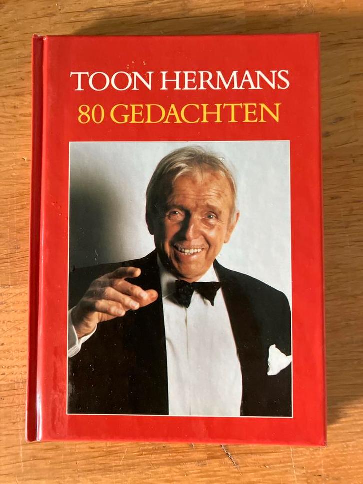 Toon Hermans - 80 Gedachten, Boeken, Biografieën, Zo goed als nieuw, Kunst en Cultuur, Ophalen of Verzenden