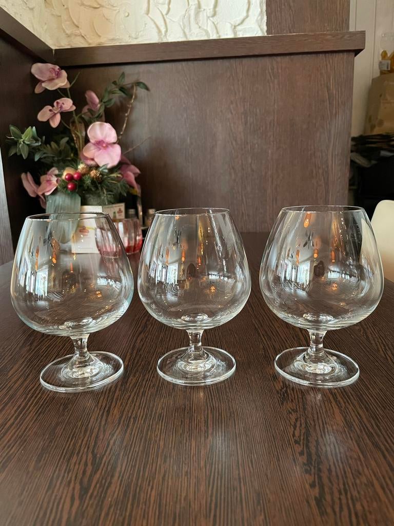 5 cognacschwenker kristalglazen NIEUW, Ophalen of Verzenden, Nieuw, Overige typen
