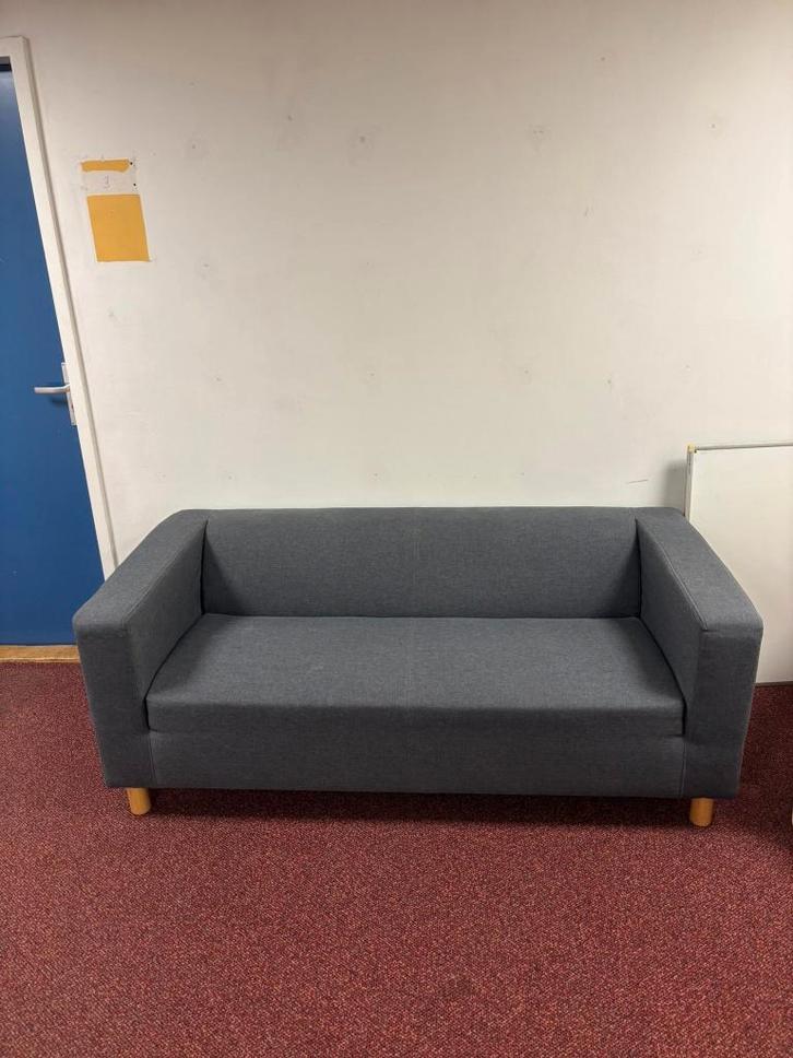 Bank Palermo 2-zits - donkergrijs, Huis en Inrichting, Banken | Bankstellen, Zo goed als nieuw, Rechte bank, Tweepersoons, 75 tot 100 cm