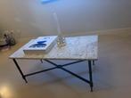 Marmeren Salontafel - Tijdloze Elegantie, Huis en Inrichting, Gebruikt, 50 tot 100 cm, Minder dan 50 cm, Metaal