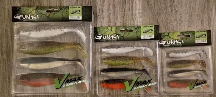 GUNKI G'BUMP TEAM SELECTION 80,105,140. 3st., Watersport en Boten, Hengelsport | Algemeen, Nieuw, Ophalen of Verzenden