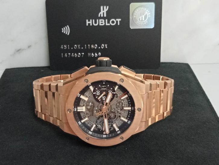 Hublot Big Bang Integrated 18k Roségoud - Ongedragen 2022, Sieraden, Tassen en Uiterlijk, Sporthorloges, Nieuw, Ophalen of Verzenden