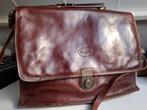 Leren( laptop) tas, Sieraden, Tassen en Uiterlijk, Tassen | Schooltassen, 30 tot 40 cm, Bruin, Aktetas of Boekentas, Ophalen of Verzenden