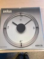 Braun quartz AWB 35 klok Dietrich Lubz 1988, Huis en Inrichting, Woonaccessoires | Klokken, Ophalen, Zo goed als nieuw, Wandklok