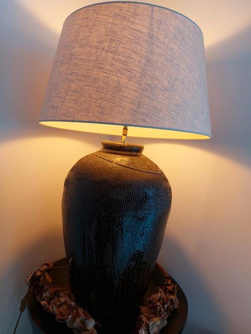 Beauty! Sojakruik lamp. Chinese kruiklamp. Inclusief kap., Huis en Inrichting, Lampen | Tafellampen, Zo goed als nieuw, 75 cm of meer