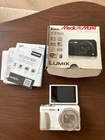 Panasonic Lumix DMC-TZ55 wit fotocamera digitaal beschikbaar voor biedingen