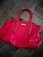 Cellini Rode leren handtas, Sieraden, Tassen en Uiterlijk, Tassen | Damestassen, Ophalen of Verzenden, Gebruikt, Rood, Handtas