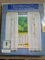 3-delige kant-en-klare gordijnset, Ophalen of Verzenden, Nieuw, Wit