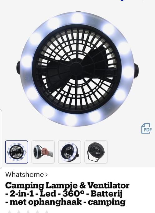 Ventilator &Lamp Led verlichting 360 draaien, Witgoed en Apparatuur, Ventilatoren, Nieuw, Torenventilator, Ventilator met afstandsbediening