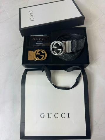 Gucci Two-Tone belts Riem Set - Nieuw beschikbaar voor biedingen