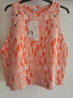 ZARA top met strassteentjes mt. L, Verzenden, Zara, Maat 42/44 (L), Nieuw