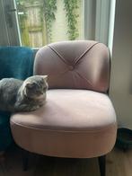 Lichtroze fluweel sofa/ light pink sofa, Huis en Inrichting, Banken | Sofa's en Chaises Longues, Ophalen, Gebruikt, Eenpersoons