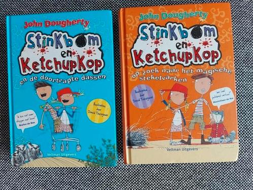 Stinkbom en Ketchupkop op zoek naar het magische stekelvarke, Boeken, Kinderboeken | Jeugd | onder 10 jaar, Zo goed als nieuw