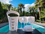 6 MOËT & CHANDON   glazen + Ice-Bucket + GRATIS ijsschep ‼️, Huis en Inrichting, Glas of Glazen, Nieuw, Ophalen of Verzenden, Glas