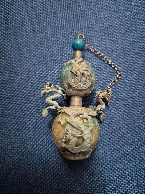Antiek Chinees Snuifflesje Draken, Antiek en Kunst, Antiek | Overige Antiek, Ophalen of Verzenden
