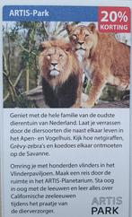 Artis: 20% korting voor maximaal 4 personen, Tickets en Kaartjes, Drie personen of meer, Kortingskaart
