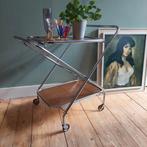Lucky Vintage Inklapbare Trolley / Serveerwagen, Ophalen of Verzenden, Huis en Inrichting