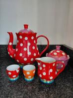 Oilily theepot, suikerpot, melkkan & eierdopjes, Gebruikt, Overige typen, Ophalen of Verzenden, Overige stijlen
