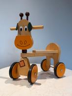 Houten Loopfiets Giraffe, Ophalen, Zo goed als nieuw, Loopfiets