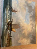 Schilderij zee schepen, Ophalen of Verzenden