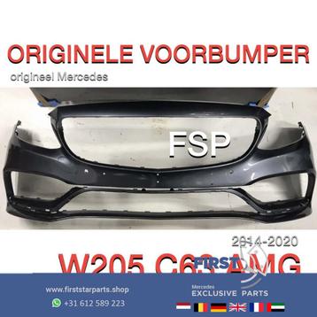 W205 C205 C63 AMG VOORBUMPER GRIJS Mercedes C Klasse 2014-20