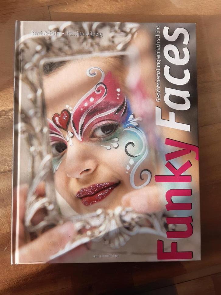 Funky Faces Schminkboek, Boeken, Hobby en Vrije tijd, Zo goed als nieuw, Scrapbooking en Knutselen, Geschikt voor kinderen, Ophalen of Verzenden
