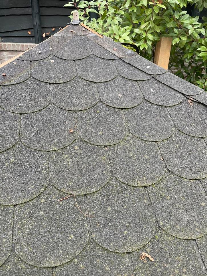 Bitumineuse dakbedekking, matten in de vorm van shingels, Doe-het-zelf en Verbouw, Dakpannen en Dakbedekking, Gebruikt, Dakleer