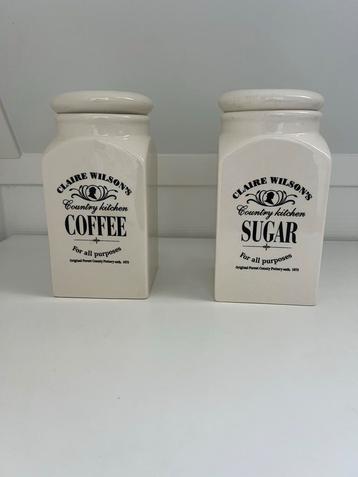 Claire wilson  coffee en sugar voorraadpot beschikbaar voor biedingen