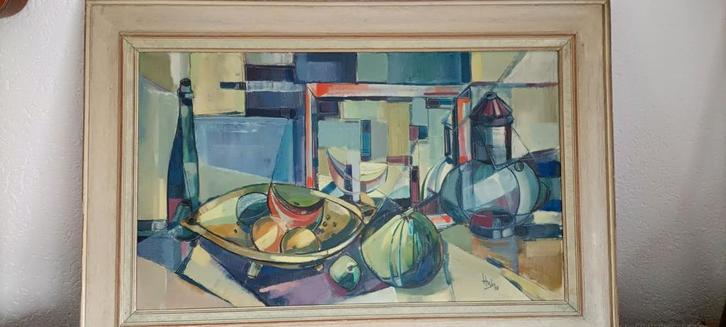 Schilderij Hub58 - Stilleven met Fruit, Antiek en Kunst, Kunst | Schilderijen | Abstract, Ophalen