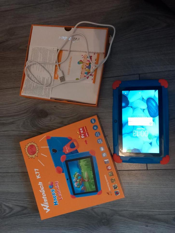 Wintouch kindertablet, Computers en Software, Android Tablets, Gebruikt, Wi-Fi, 7 inch of minder, Ophalen of Verzenden