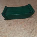 Groene antieke houten slee leuk voor decoratie, Antiek en Kunst, Ophalen of Verzenden