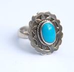 Dames zilveren ring, Verzenden, Zo goed als nieuw, 17 tot 18, Dame