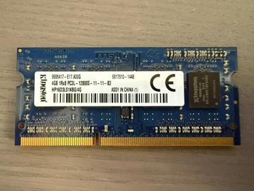 Kingston 4GB DDR3L 12800 1600 MHz beschikbaar voor biedingen