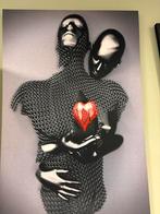 Modern LED Canvas Schilderij 90x60cm ingebouwde verlichting, Ophalen of Verzenden