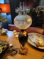 Oude Cobalt Blauwe Lamp - 62cm, Huis en Inrichting, Lampen | Vloerlampen, Ophalen of Verzenden