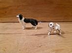 Schleich honden border collie dalmatier en wit hondje, Verzamelen, Ophalen of Verzenden, Zo goed als nieuw