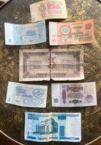 6 Russische bankbilj.1937, 1961, 2000. 1 van 1000 Belarus, Setje, Rusland, Ophalen of Verzenden