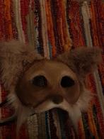 Therian fursuit masker Kat bruin (buigbare oren), Hobby en Vrije tijd, Kostuums, Theaterbenodigdheden en LARP, Ophalen of Verzenden